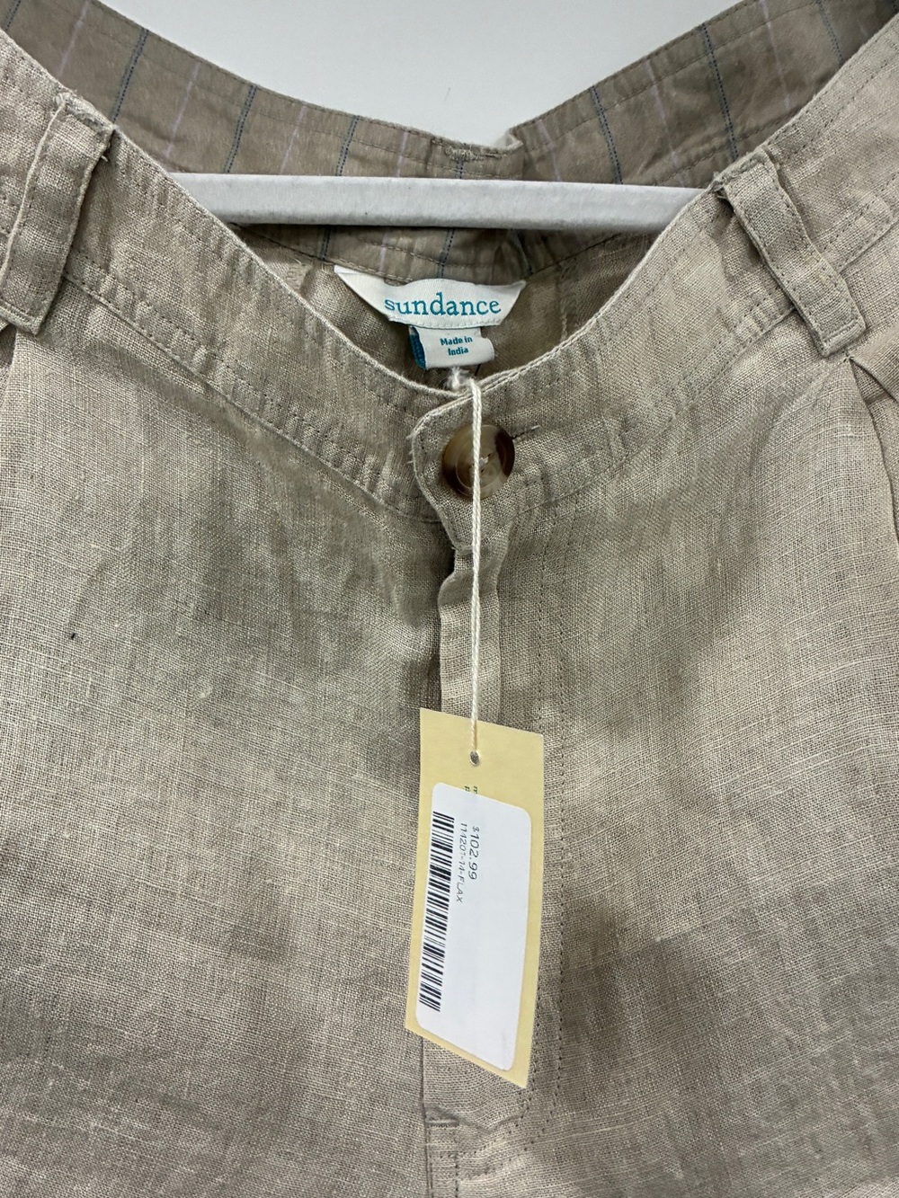 Sundance Linen Pants Beige Tan NWT